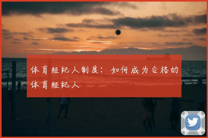 体育经纪人制度：如何成为合格的体育经纪人